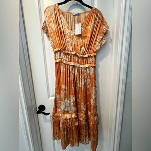 Anthropology Current air sereia pleated dress size S NWT